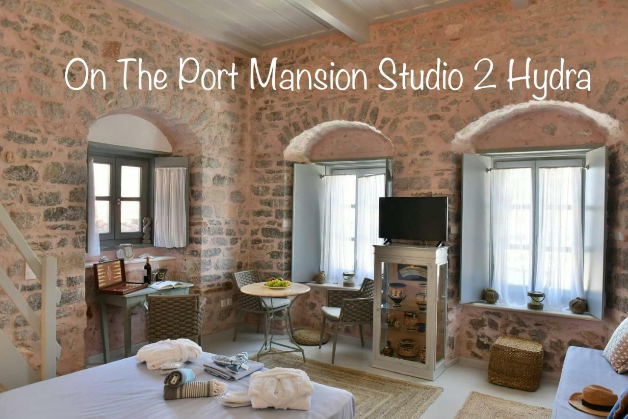 On The Port Mansion Studio 2 Hydra Dış mekan fotoğraf